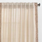 Ellie Wheat Colored Linen Panel