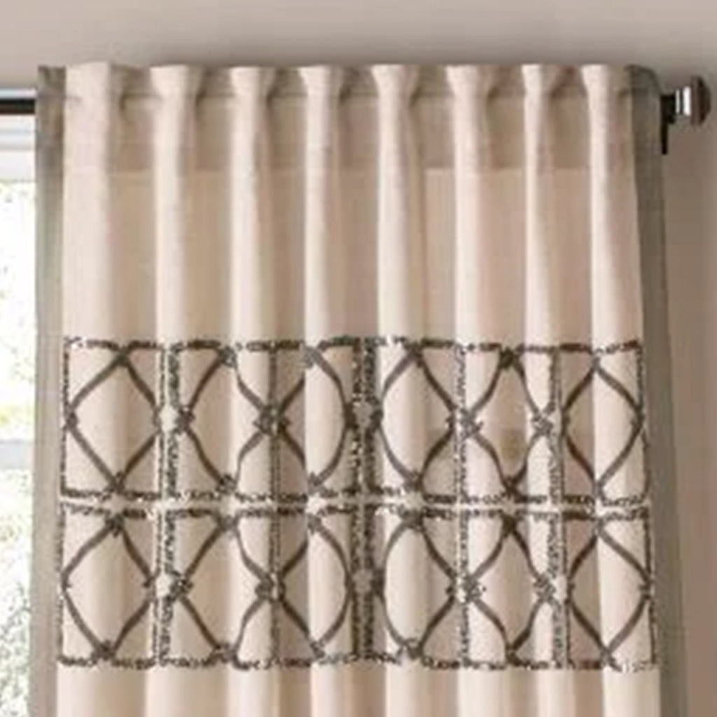 Ory Wheat Colored Cotton Linen Panel