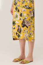 Golden Flora Embroidered Dress