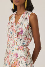 Pink Paisley Parisian Wrap Dress