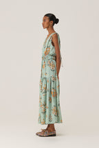 Botanical Block Maxi Dress