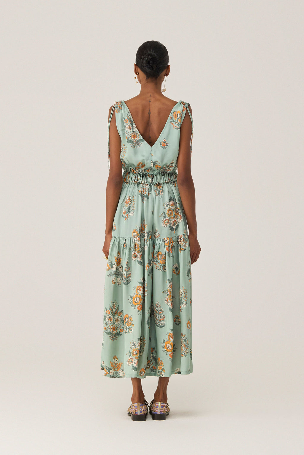 Botanical Block Maxi Dress