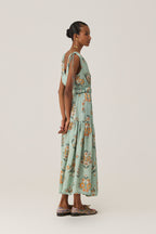 Botanical Block Maxi Dress