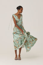 Botanical Block Maxi Dress