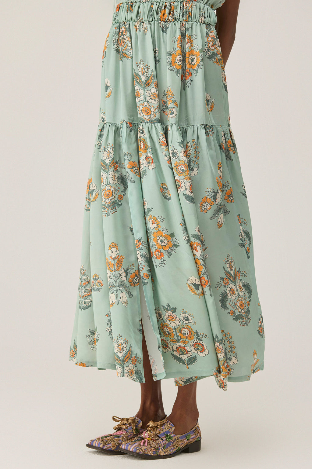 Botanical Block Maxi Dress