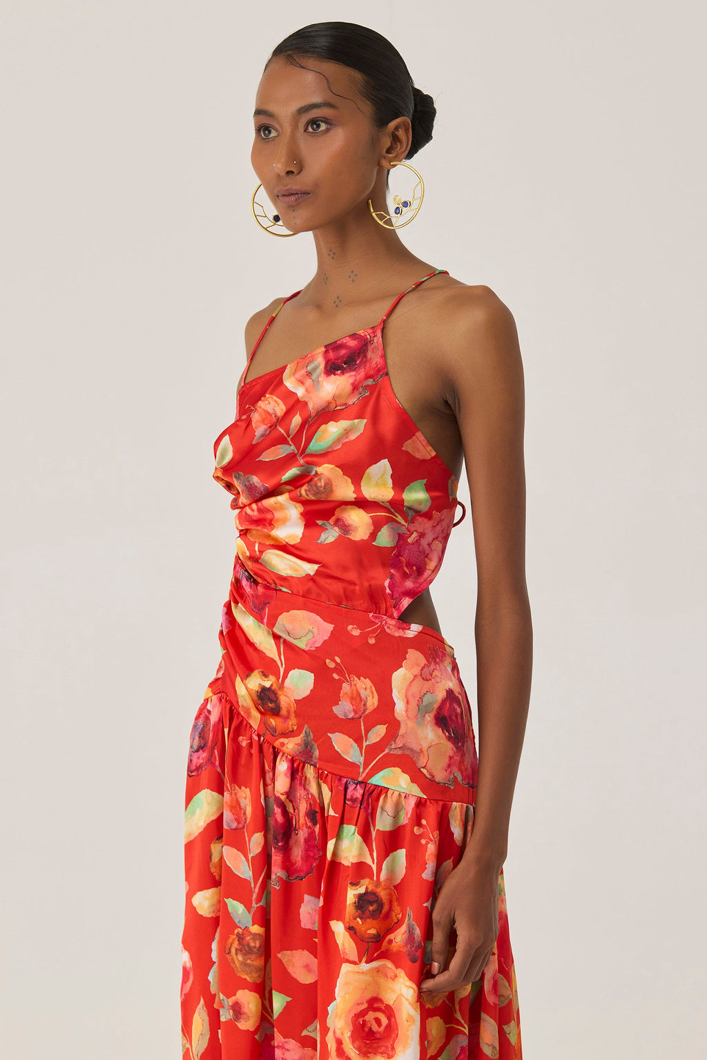 Watercolour Bloom Sleeveless Dress