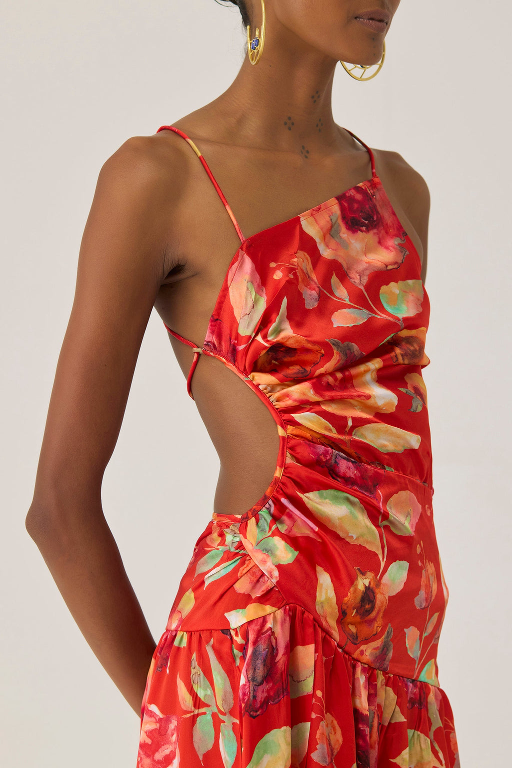 Watercolour Bloom Sleeveless Dress
