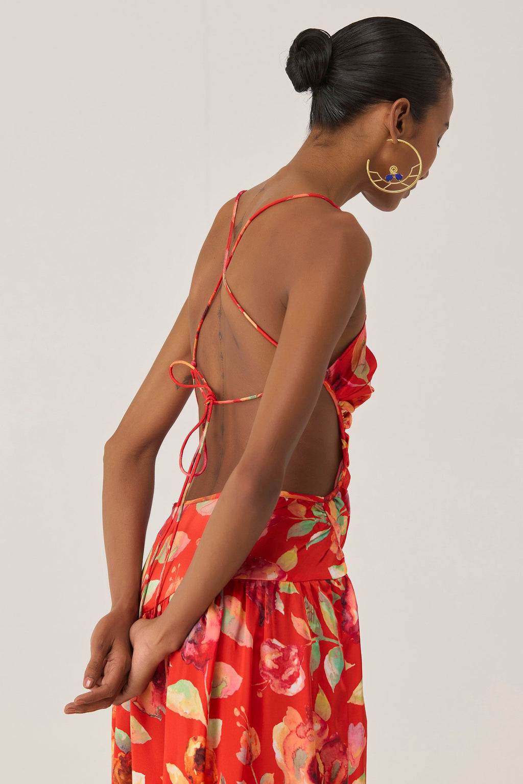 Watercolour Bloom Sleeveless Dress
