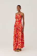 Watercolour Bloom Sleeveless Dress