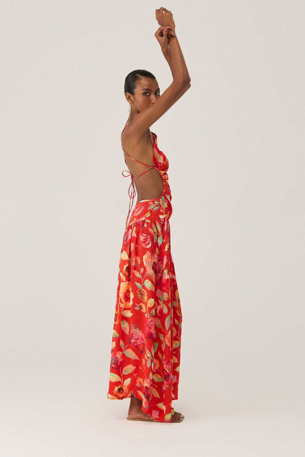 Watercolour Bloom Sleeveless Dress