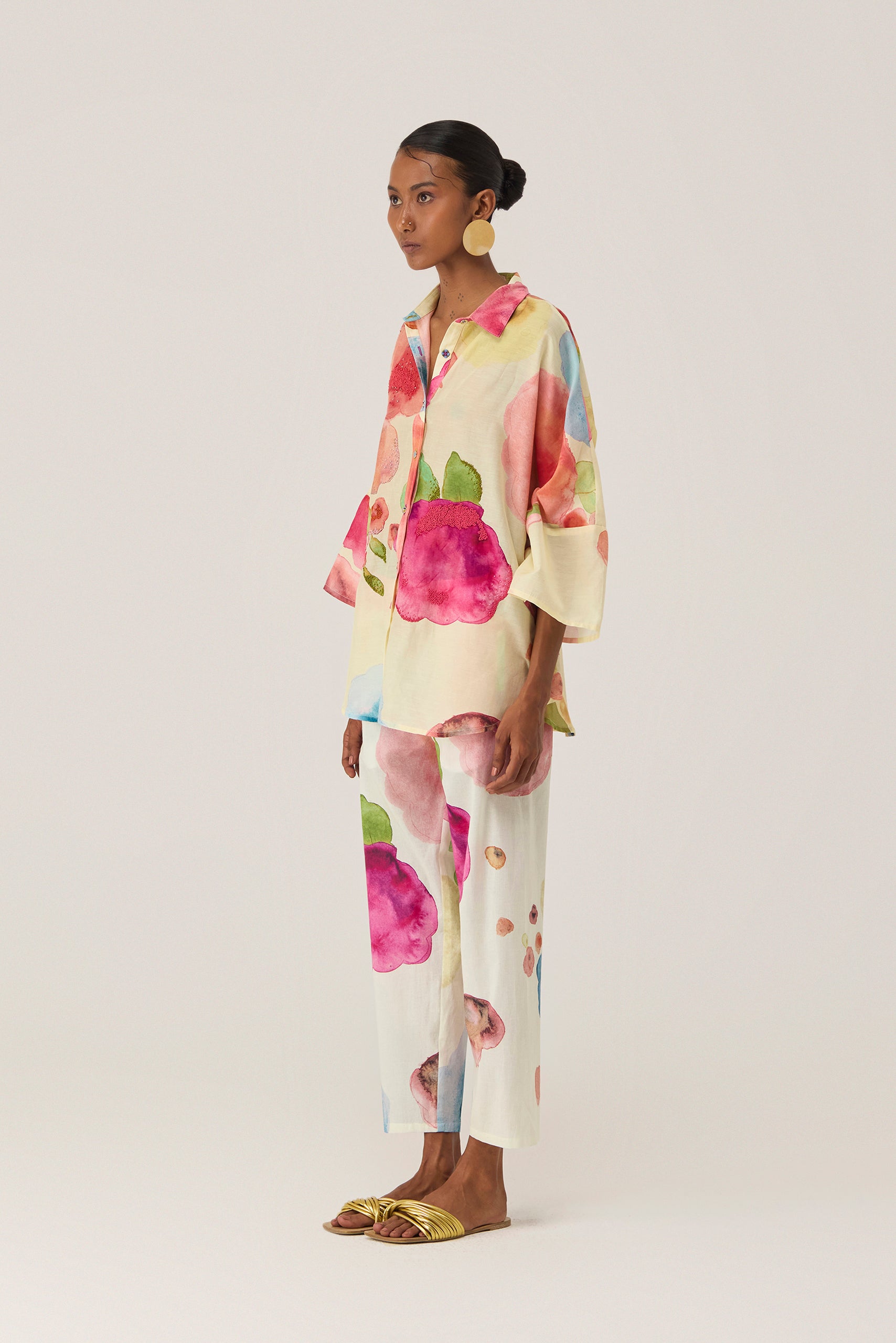 Californian Poppies Embroidered Shirt