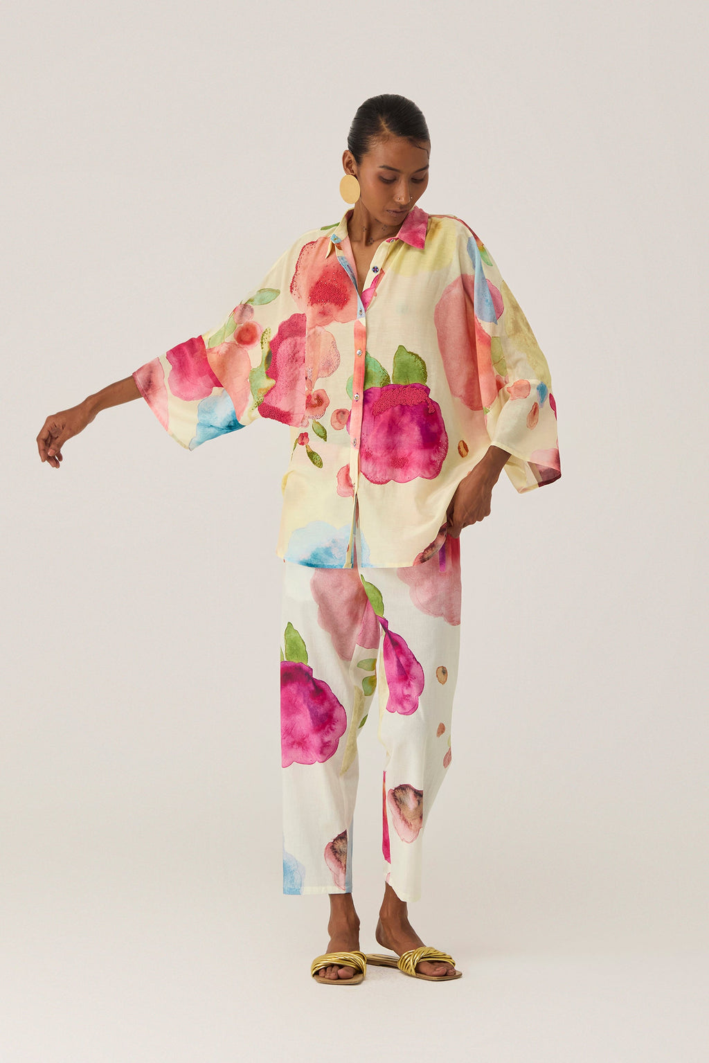 Californian Poppies Embroidered Shirt