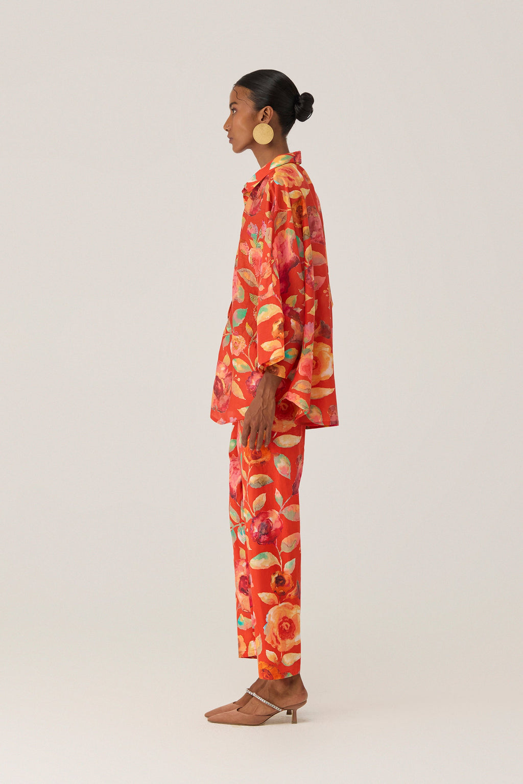 Watercolour Bloom Embroidered Shirt