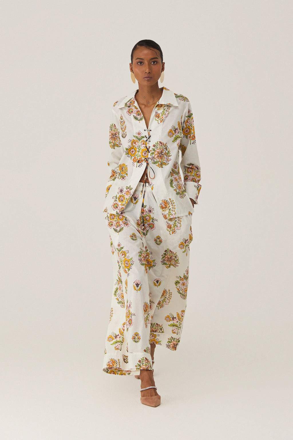 Off-White Botanical Bliss Grommet Top