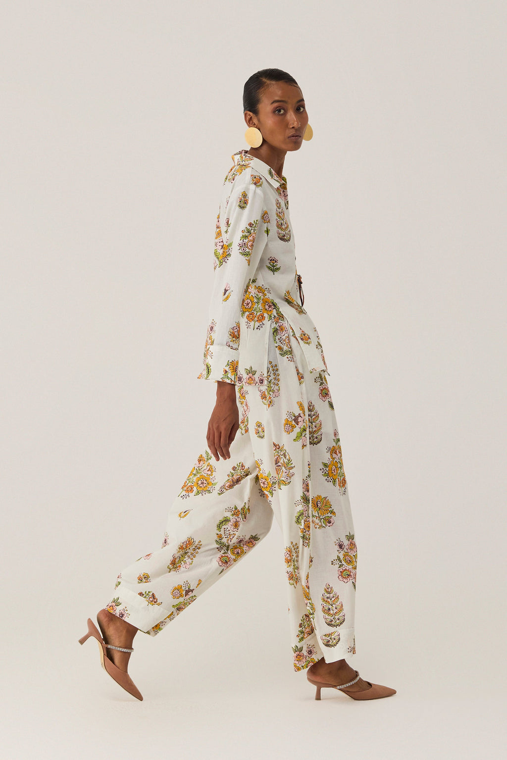 Off-White Botanical Bliss Grommet Top