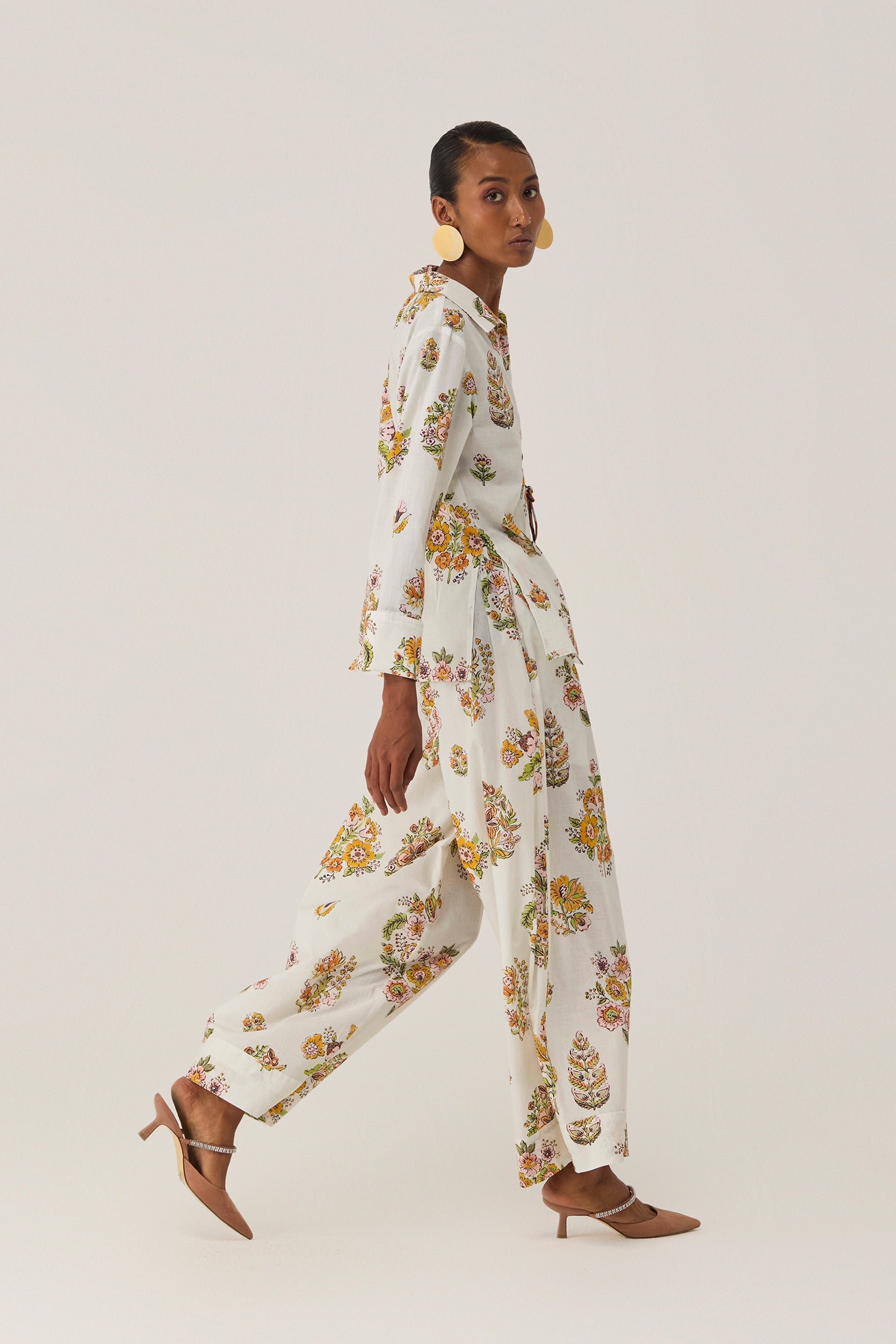 Off-White Botanical Bliss Grommet Top