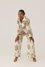 Off-White Botanical Bliss Grommet Top