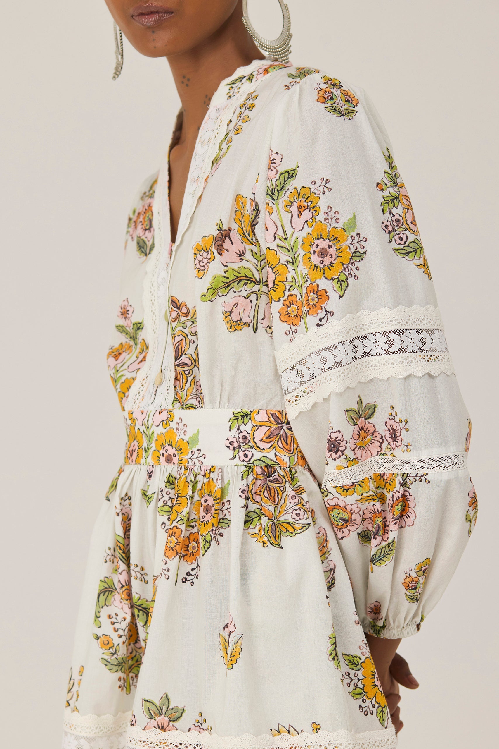 Off-White Botanical Bliss Mini Dress