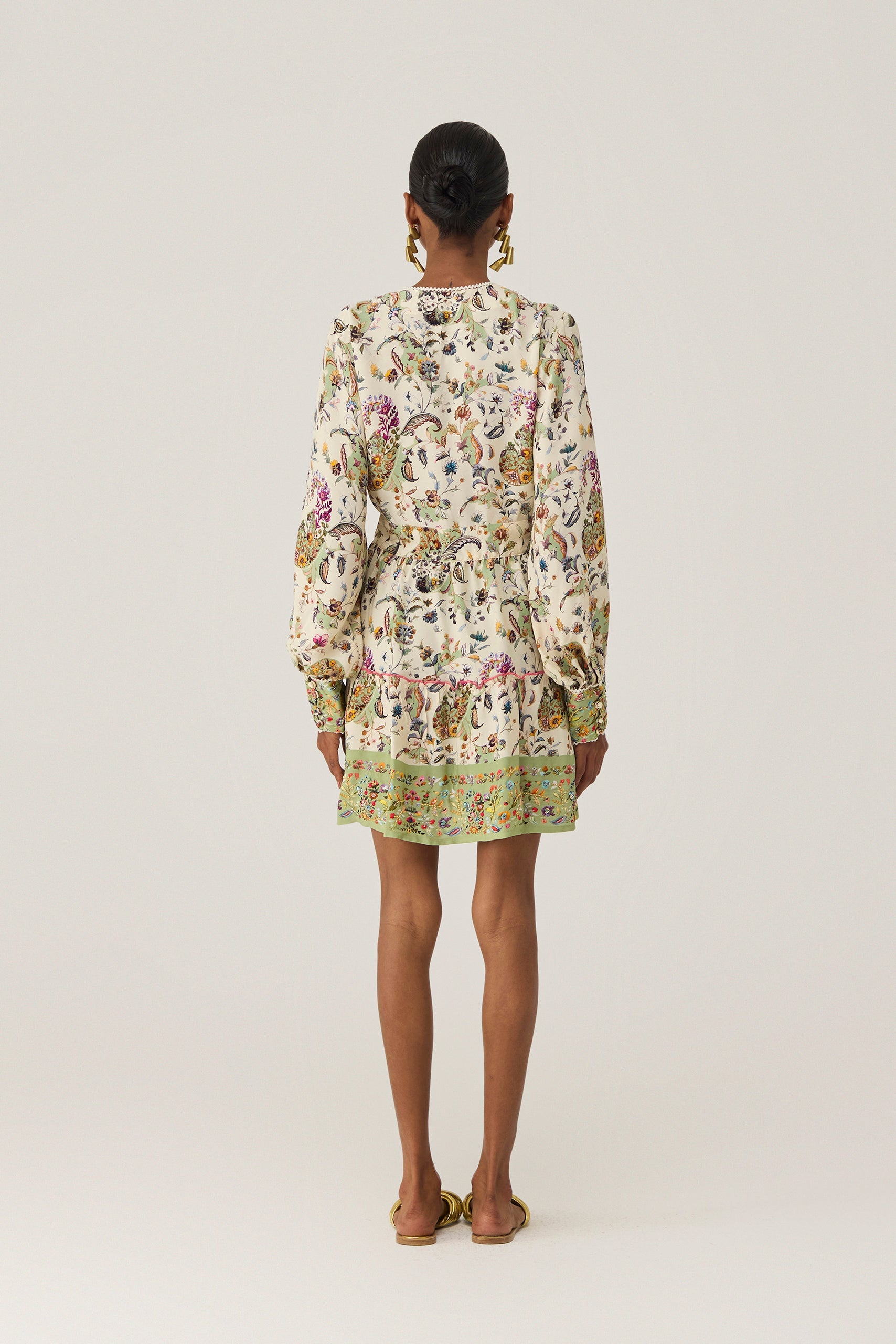 Paisley Parisian Embroidered Dress with Lace