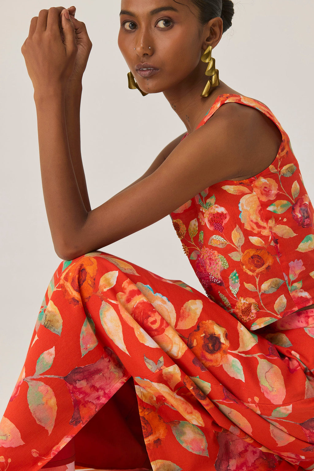 Watercolour Bloom Skirt