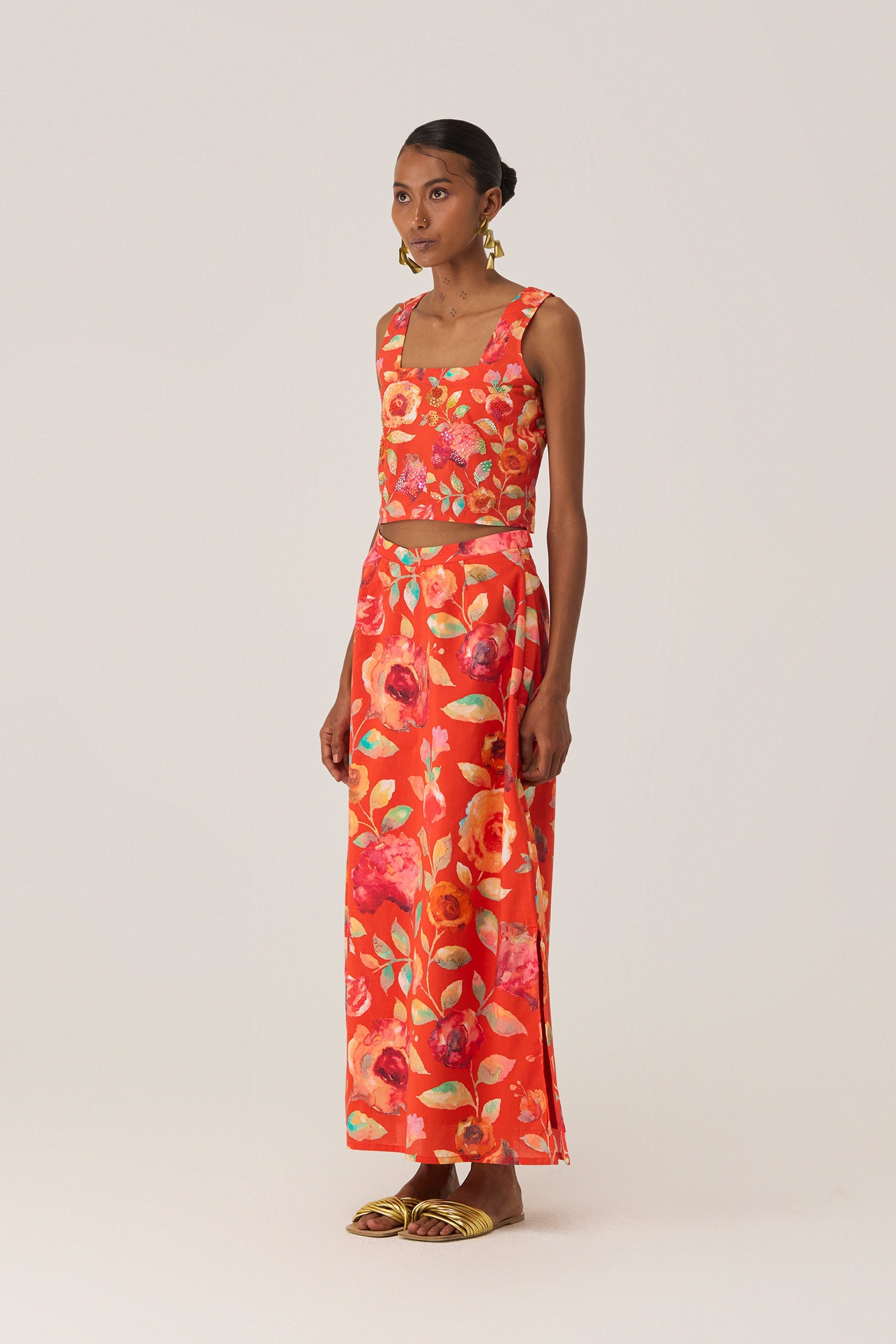 Watercolor Bloom Co-ord Set