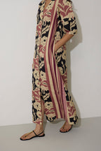 Stripe Marigold Dress - Pink