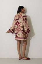 Marigold Stripe Shift Dress - Rose