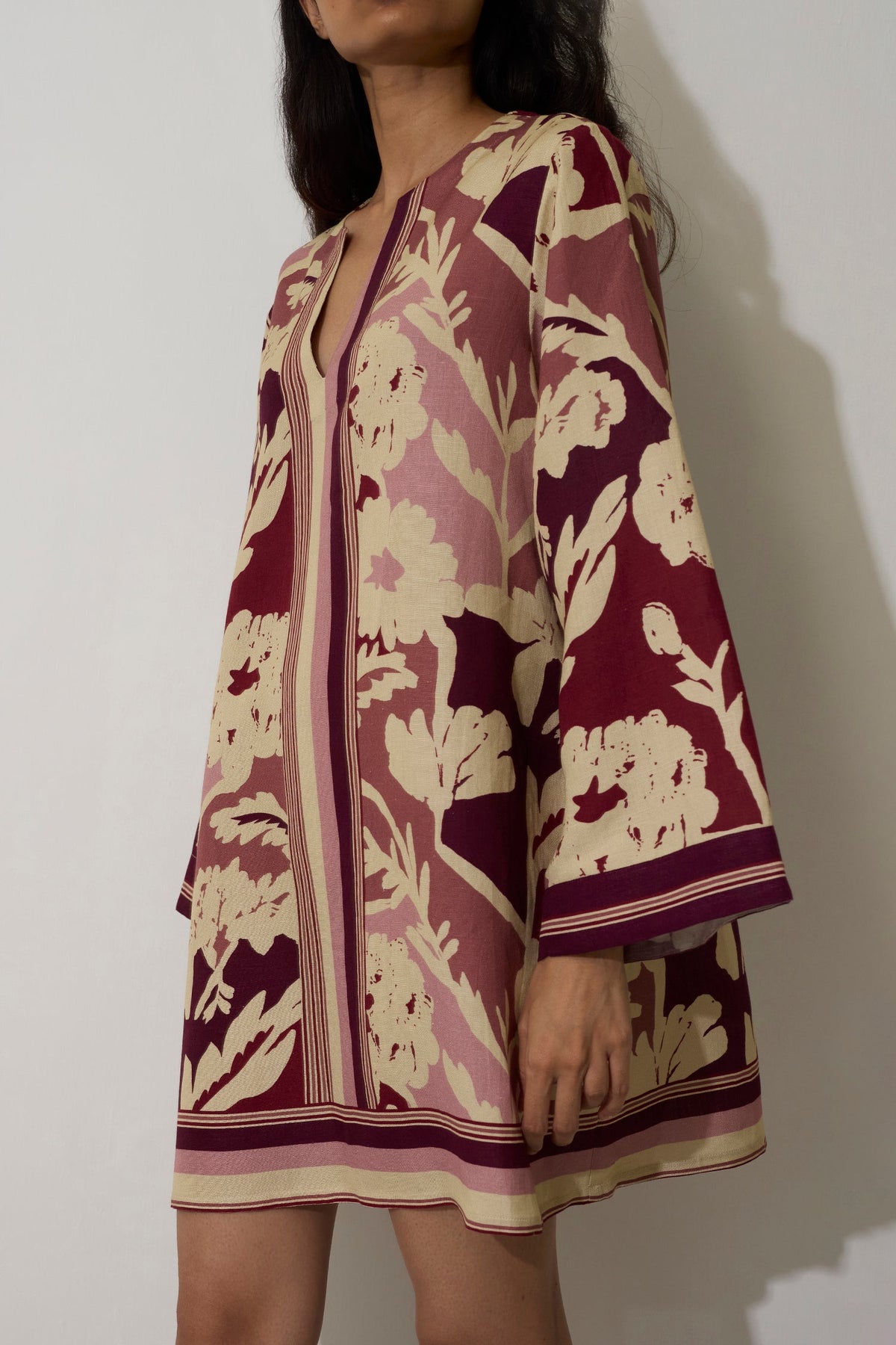 Marigold Stripe Shift Dress - Rose