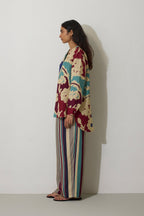 Stripe Marigold Set - Blue