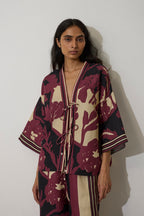Tie-knot Marigold Top - Purple