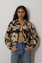 Marigold Crop Jacket - Charcoal