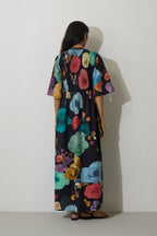 Poppies Smocked Tiered Maxi Dress - Night
