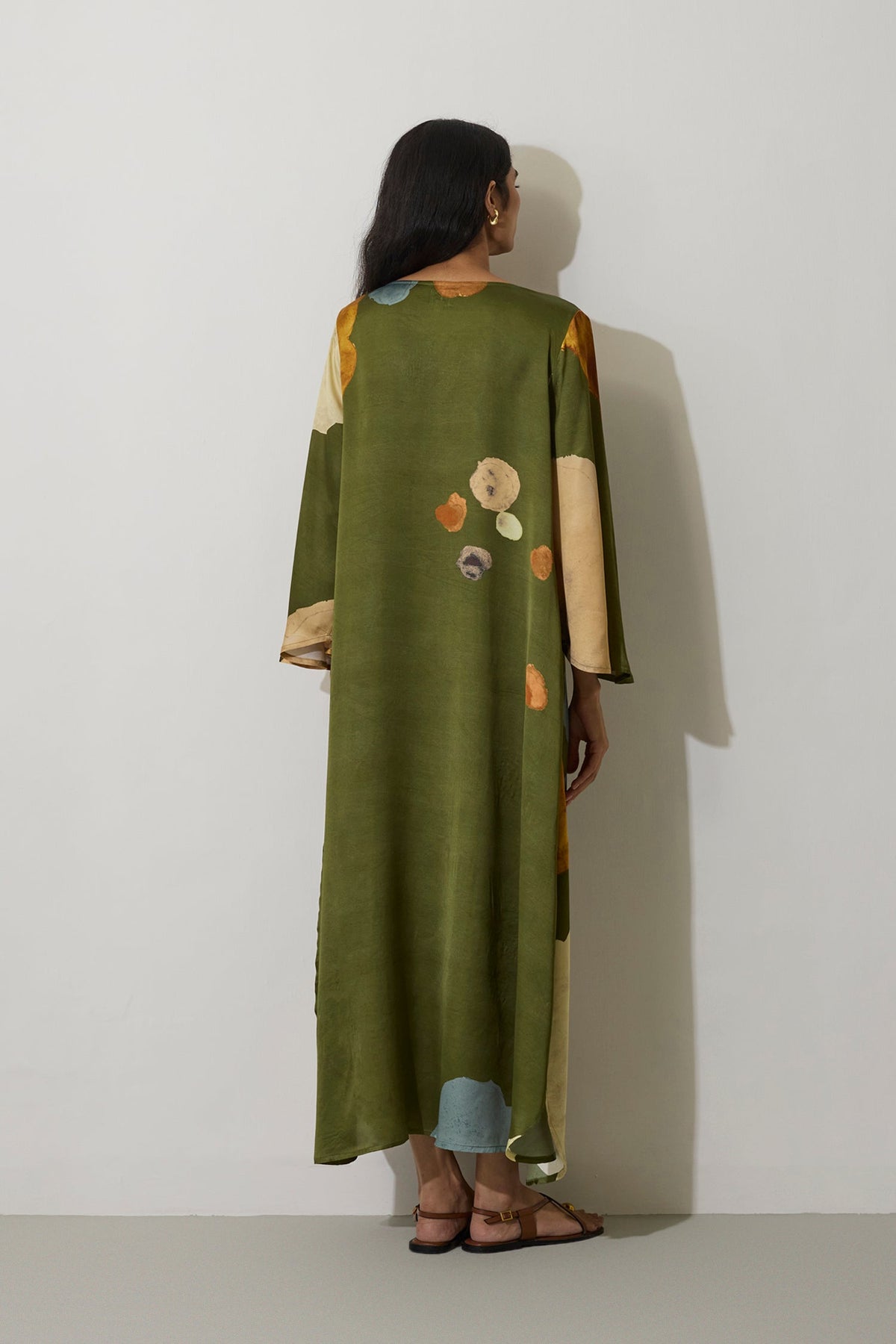 Poppies Kaftan Dress - Olive