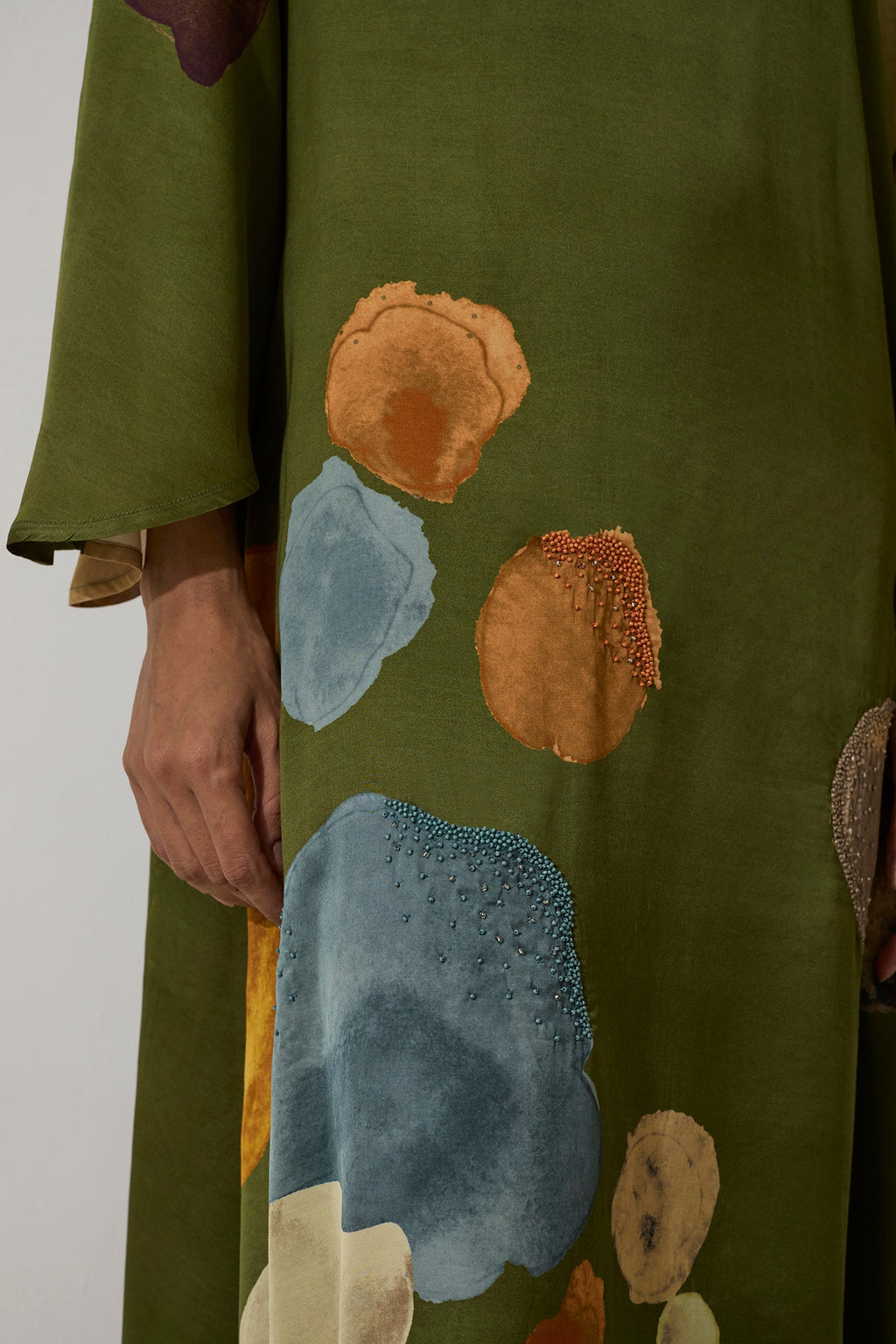 Poppies Kaftan Dress - Olive