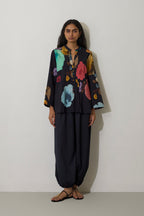Poppies Pintuck Top - Night