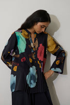 Poppies Pintuck Top - Night