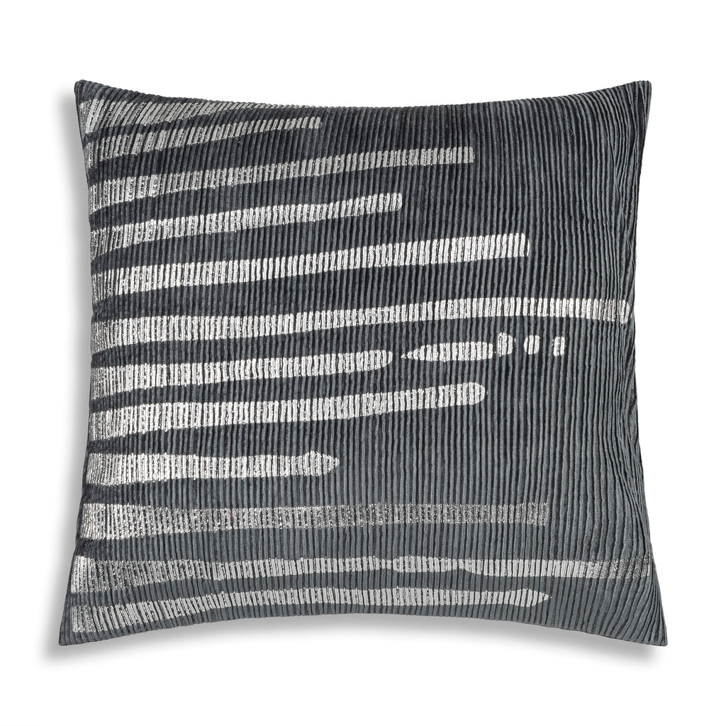 Adele Grey Silver Pillow
