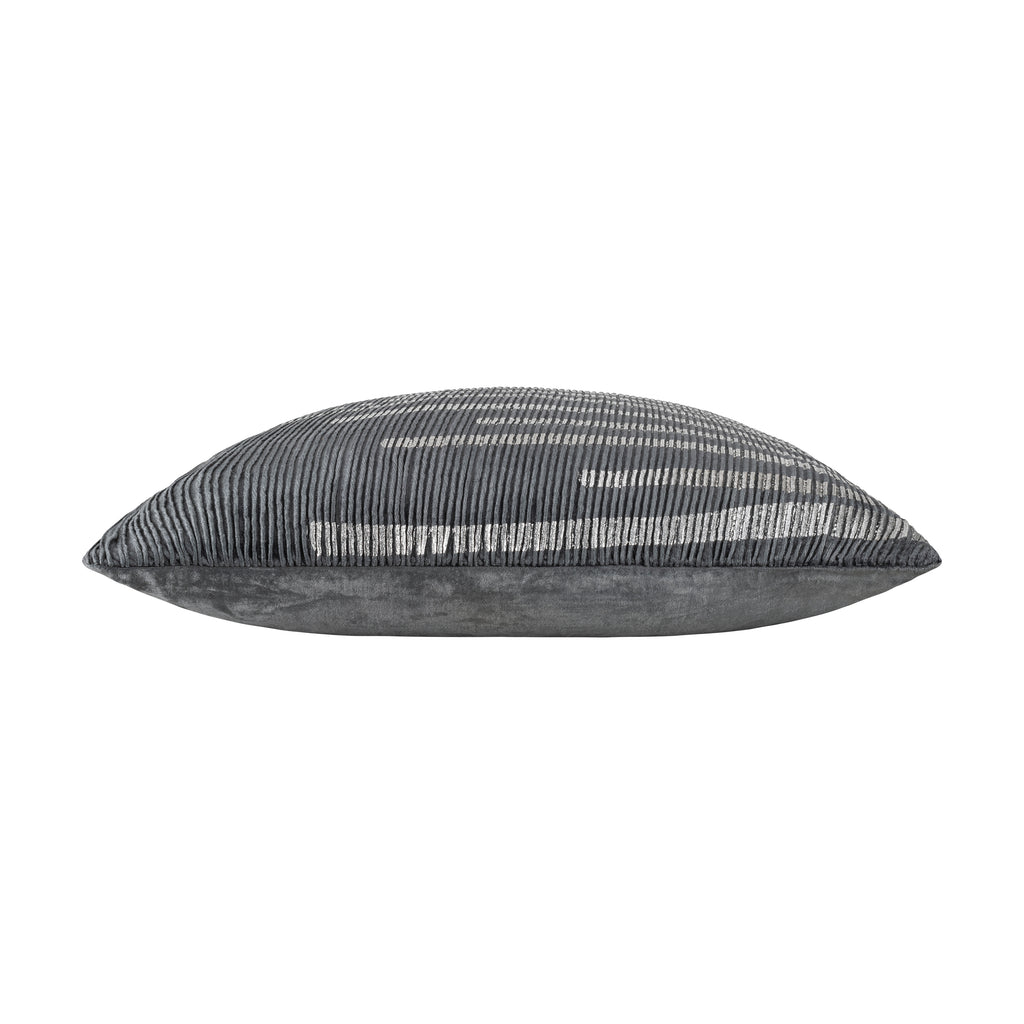 Adele Grey Silver Pillow