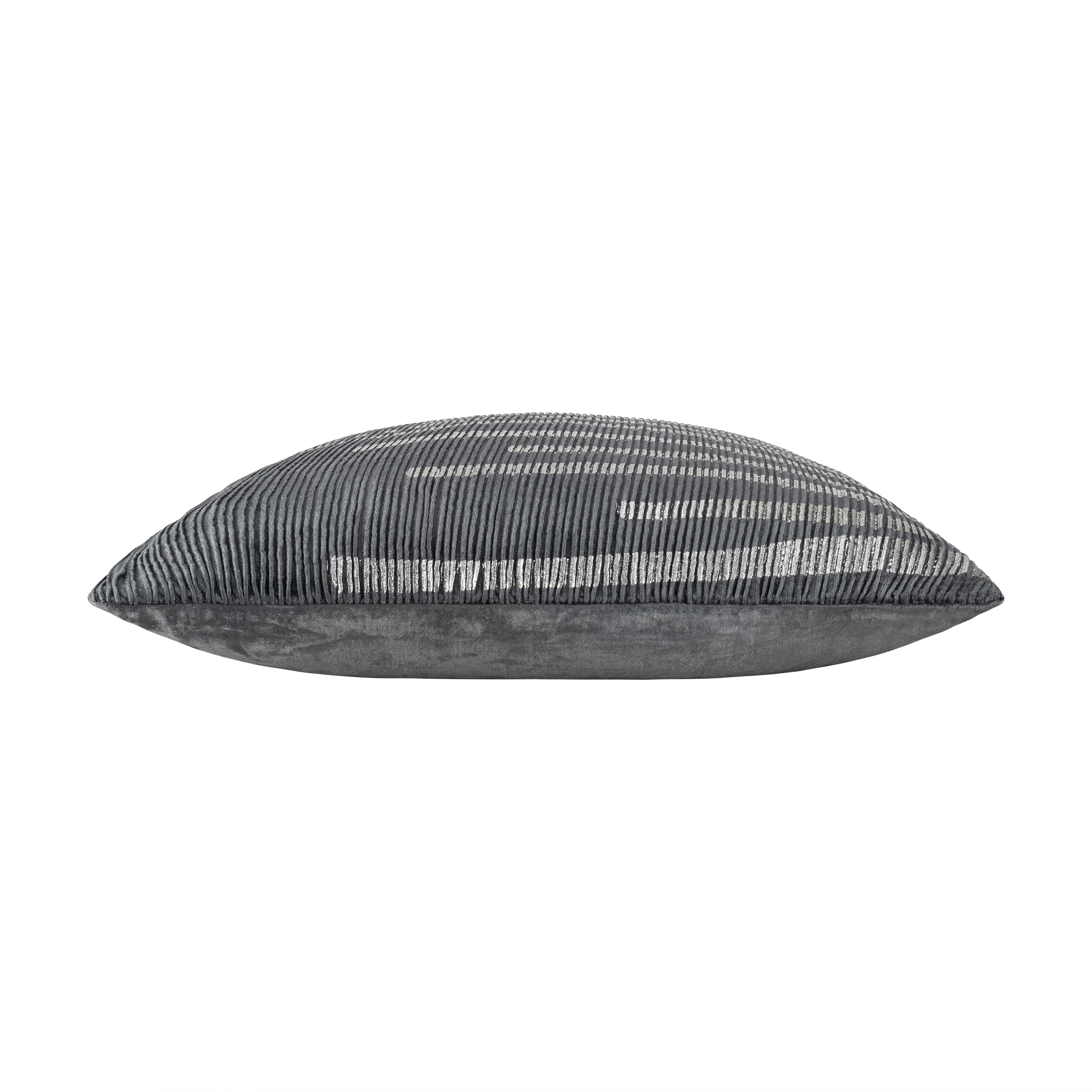 Adele Grey Silver Pillow