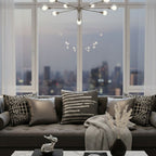 Adele Grey Silver Pillow