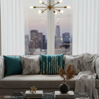 Adele Teal Gold Velvet Pillow