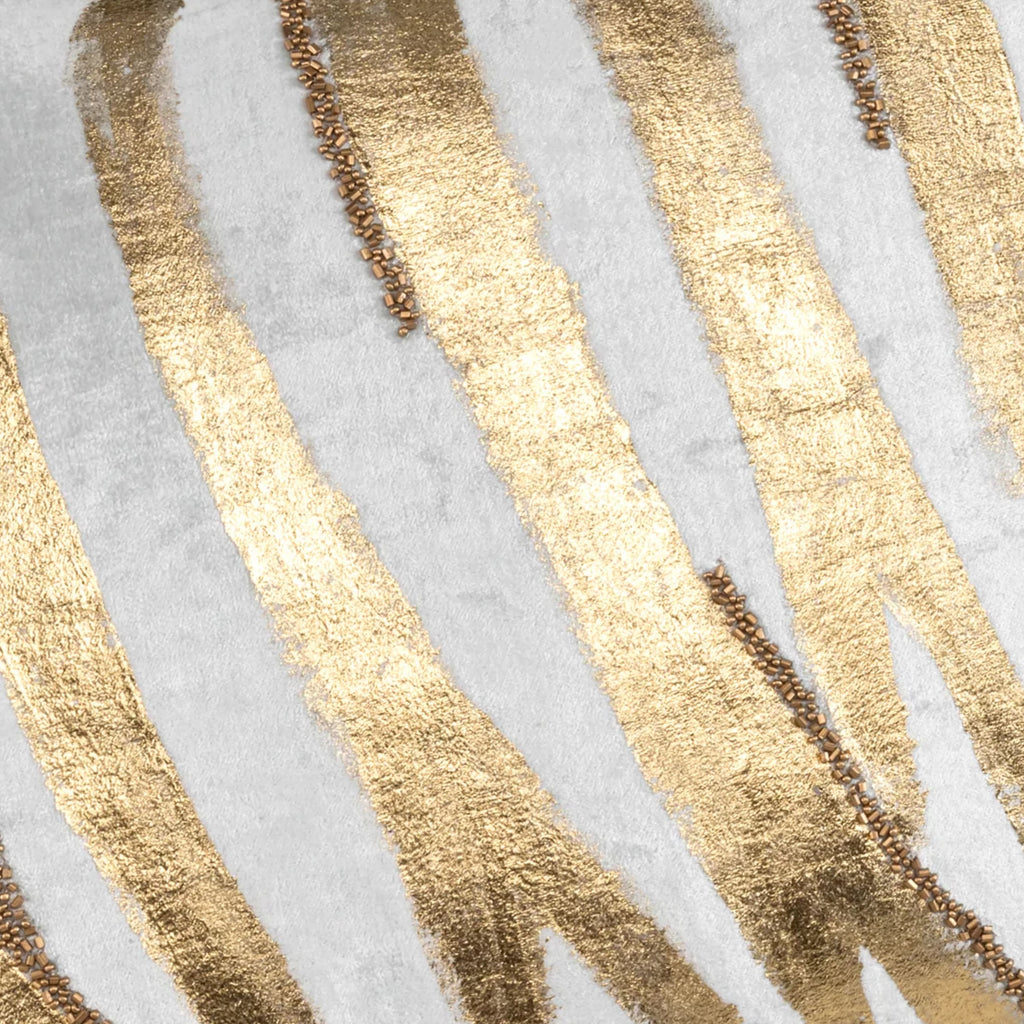 Adele Aqua Gold Velvet Pillow