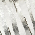 Adele Ivory Silver Velvet Pillow