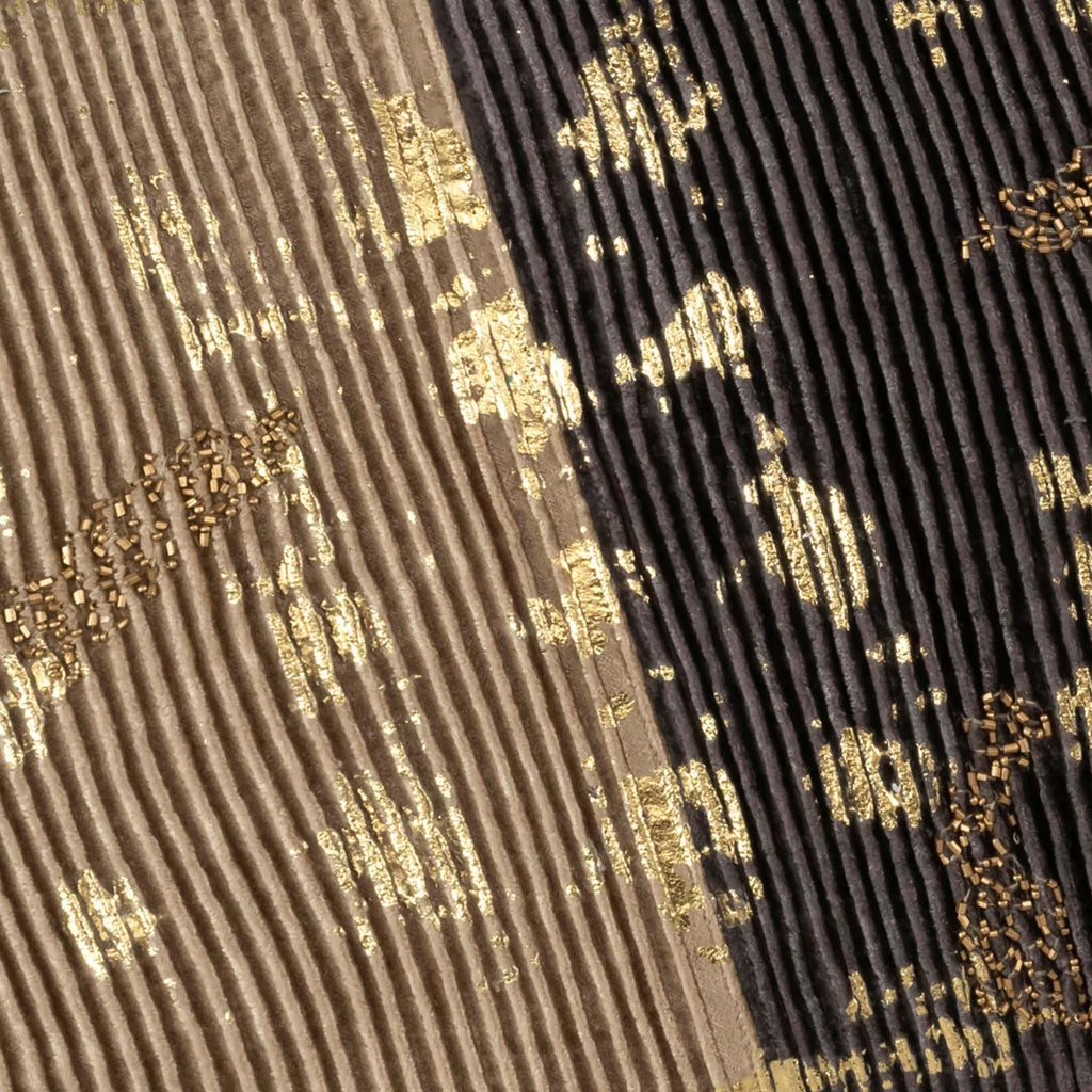 Adele Charcoal Gold Velvet Pillow