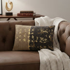 Adele Charcoal Gold Velvet Pillow