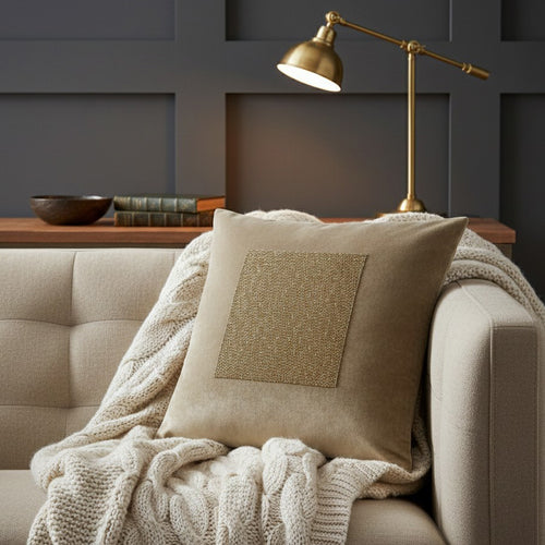 Aida Stone Gold Pillow