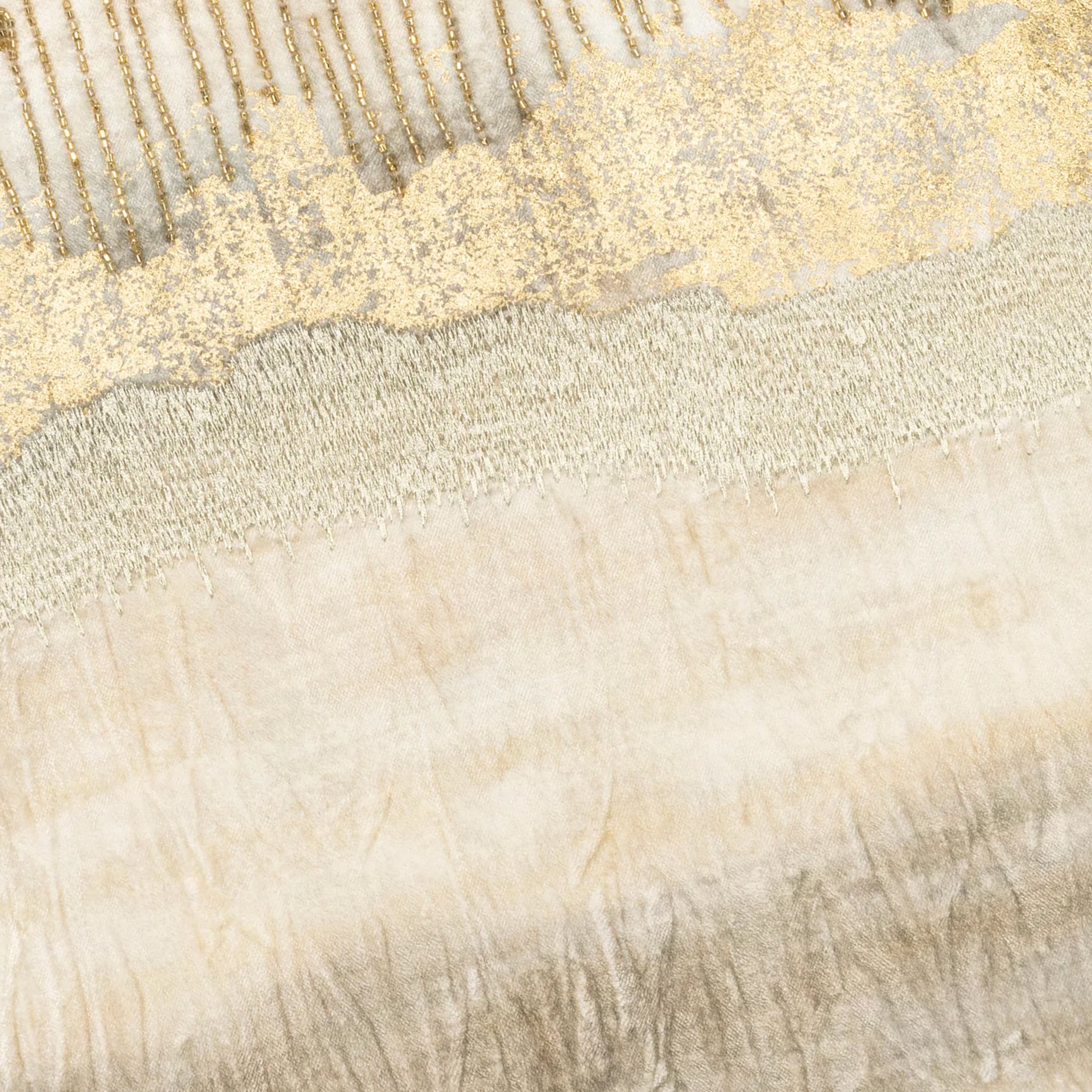 Aida Ivory Gold Pillow