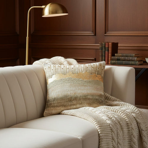 Aida Ivory Gold Pillow