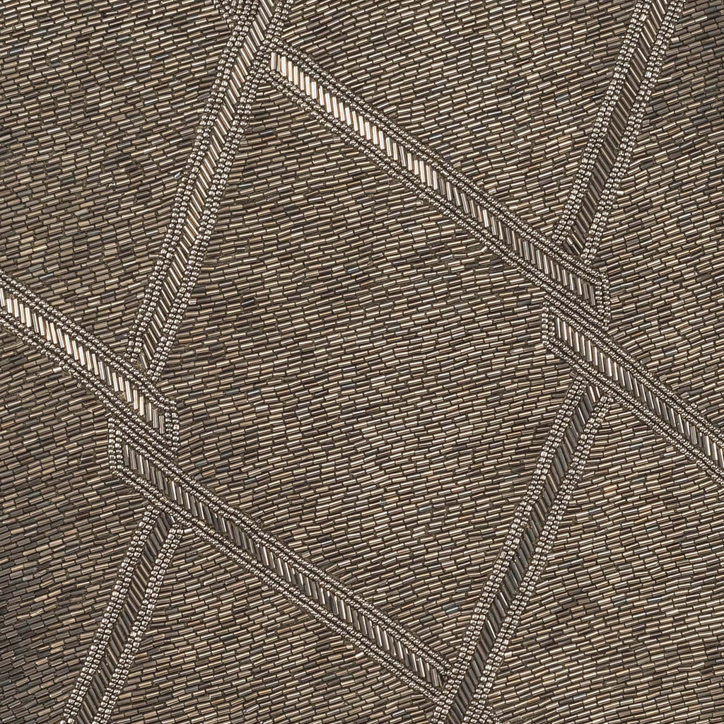 Akai Gray Beaded Pillow