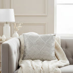 Akai Silver Beaded Pillow